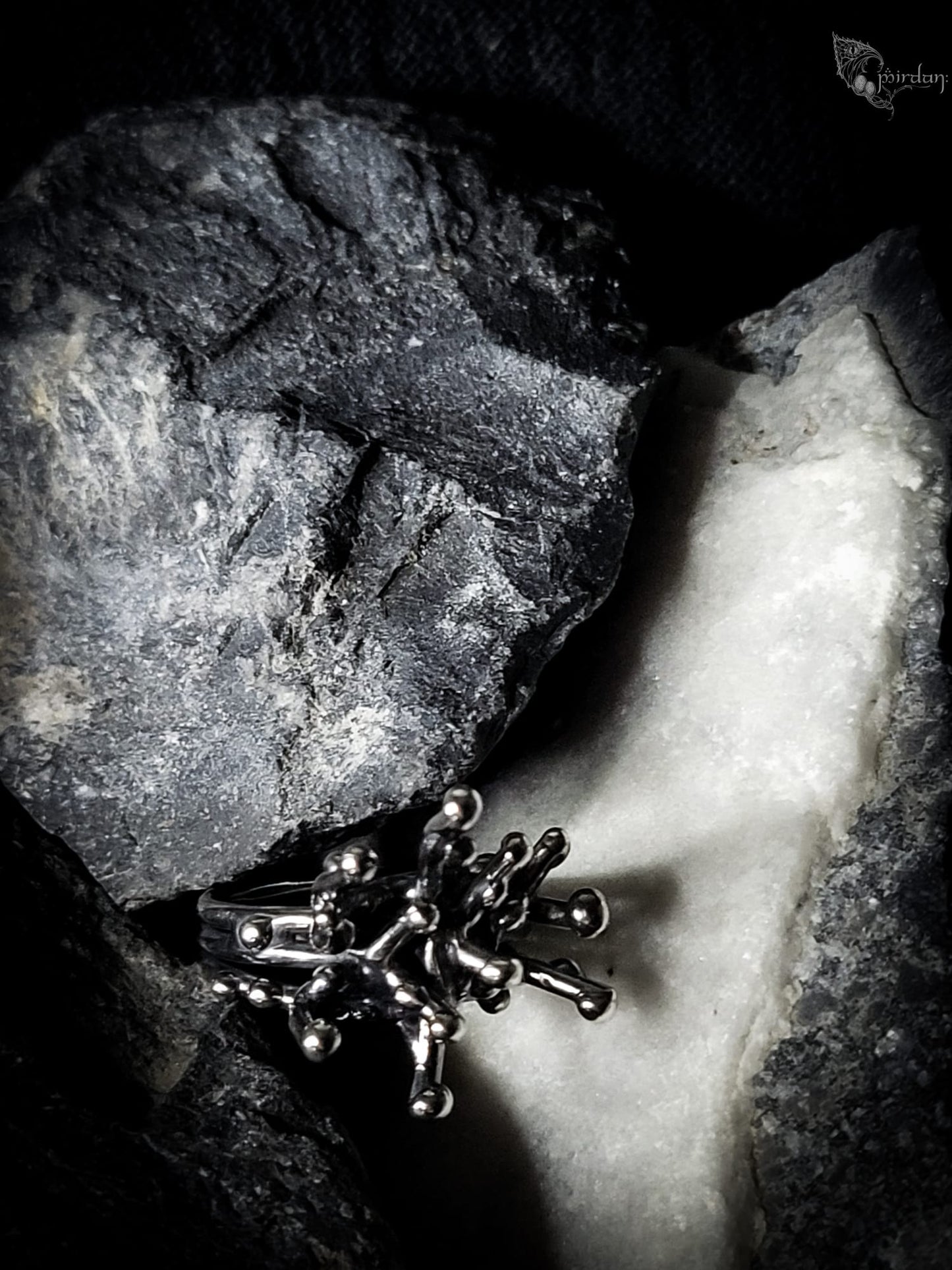 Mycelium Garden Ring - 925 silver version