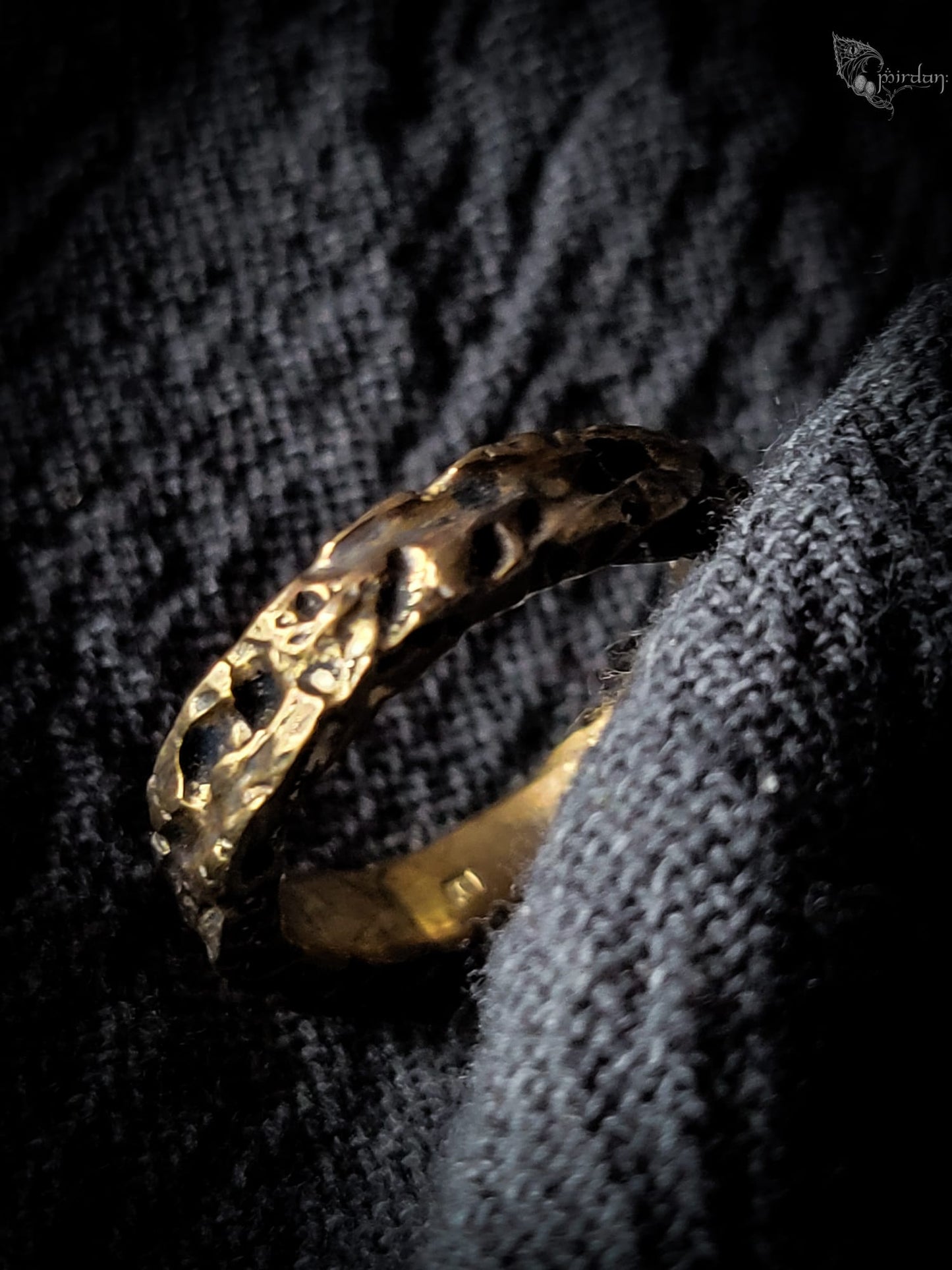 Tree Bark Enchantment Ring - bronze version